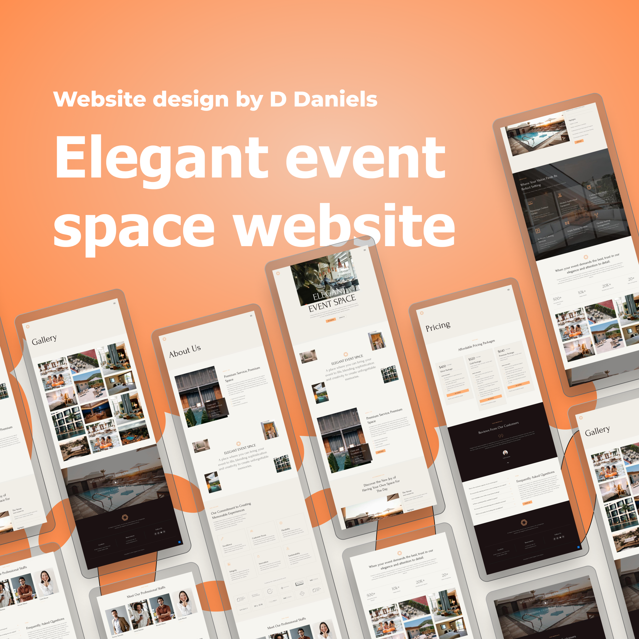 Elegant event website