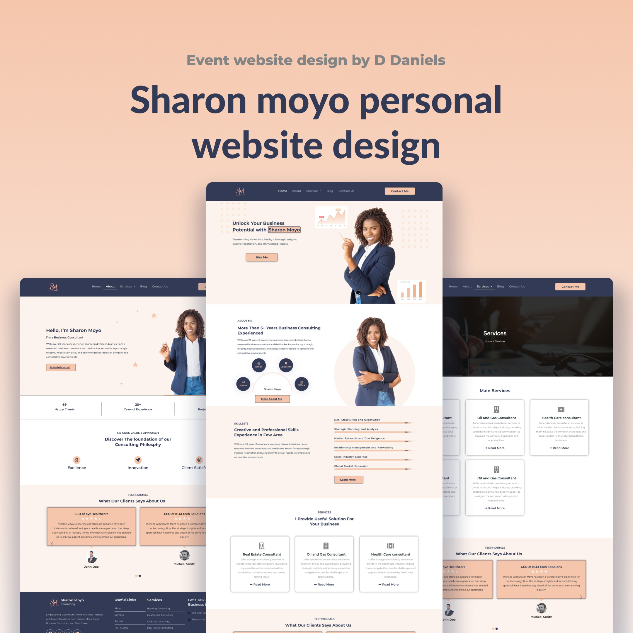 Sharon moyo personal website design